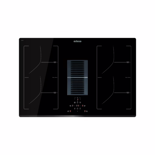 EIT-7422 DD B, plita inductie incorporabila cu hota, 77 cm, 4 zone, touch, 545m3/h, A, 9 kW