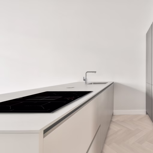 EIT-7422 DD B, plita inductie incorporabila cu hota, 77 cm, 4 zone, touch, 545m3/h, A, 9 kW - imagine 5